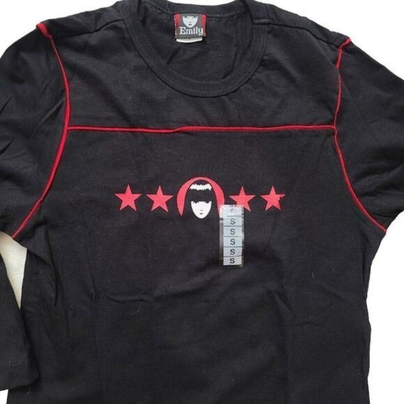Emily the Strange Tops - Vintage Emily the Strange Long Sleeve Tshirt, Womens, Black, Small